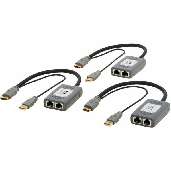 Eaton Tripp Lite Series 2-Port HDMI over Cat6 Extender Kit, Pigtail Transmitter/2x Receivers, 4K 60 Hz, HDR, 4:4:4, 230 ft. (70.1 m), TAA - Image 2