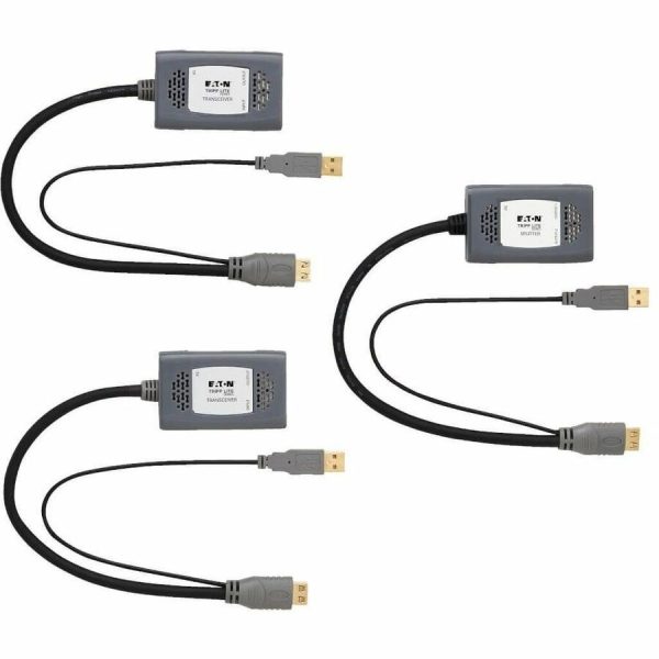 Eaton Tripp Lite Series 2-Port HDMI over Cat6 Extender Kit, Pigtail Transmitter/2x Receivers, 4K 60 Hz, HDR, 4:4:4, 230 ft. (70.1 m), TAA - Image 3