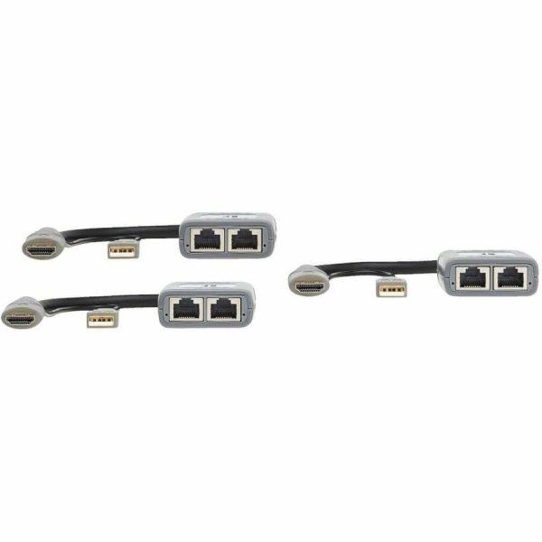 Eaton Tripp Lite Series 2-Port HDMI over Cat6 Extender Kit, Pigtail Transmitter/2x Receivers, 4K 60 Hz, HDR, 4:4:4, 230 ft. (70.1 m), TAA - Image 4