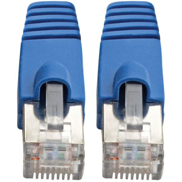Eaton Tripp Lite Series Cat6a 10G Snagless Shielded STP Ethernet Cable (RJ45 M/M), PoE, Blue, 15 ft. (4.57 m) - Image 3