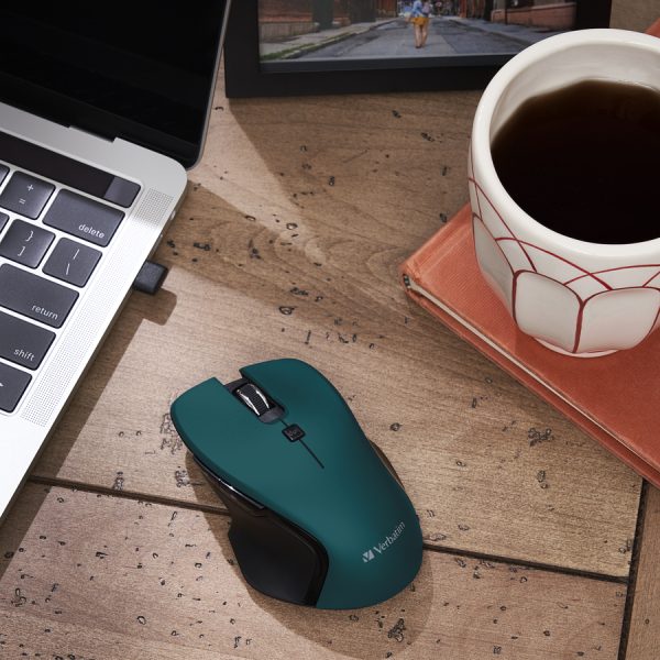 Verbatim USB-C™ Wireless Blue LED Mouse - Teal - Image 6