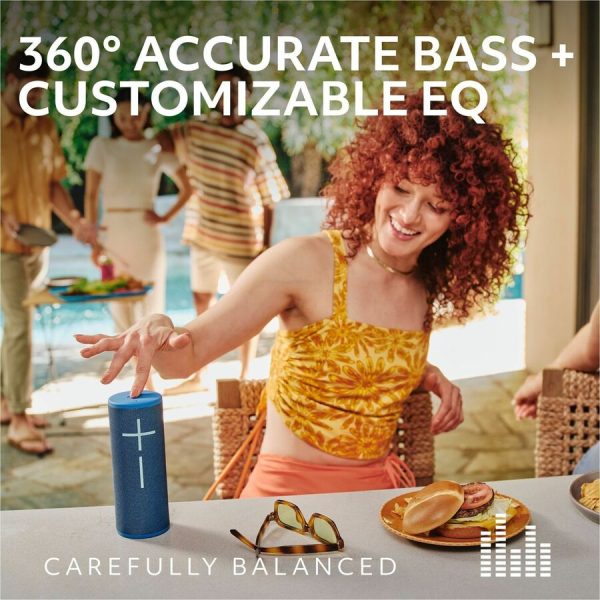 Ultimate Ears BOOM 4 Portable Waterproof Bluetooth Speaker With 360-Degree, Bold, Immersive, Crystal-Clear Sound, Floating Speaker With 15-Hour Battery and 147ft (45m) Range, Blue - Image 2