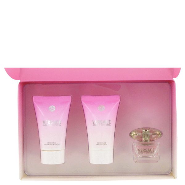 Versace Gift Set -- .17 oz Mini EDT + .8 oz Shower Gel + .8 oz Body Lotion for Women