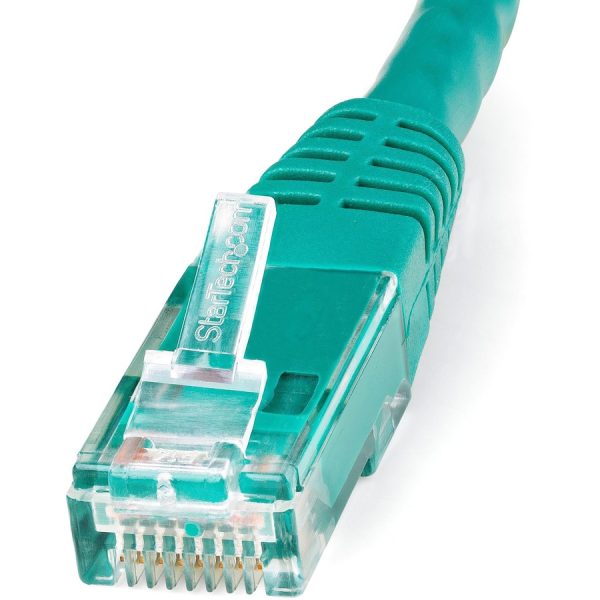 StarTech.com 35ft CAT6 Ethernet Cable - Green Molded Gigabit - 100W PoE UTP 650MHz - Category 6 Patch Cord UL Certified Wiring/TIA - Image 2