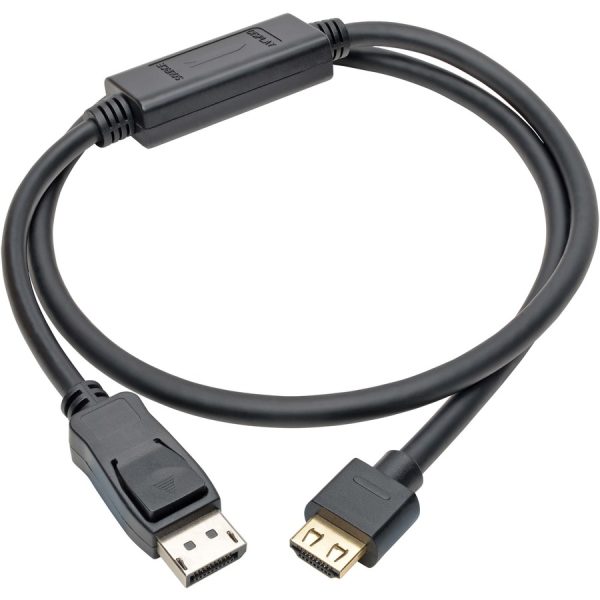 Eaton Tripp Lite Series DisplayPort 1.4 to HDMI Active Adapter Cable (M/M), 4K 60 Hz, 4:4:4, HDR, HDCP 2.2, 3 ft. (0.9 m), TAA - Image 3