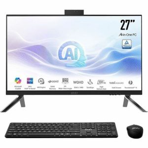 MSI Modern AM273Q AI MODERN AM273Q AI 1UM-039US All-in-One Computer - Intel Core Ultra 5 125H - 16 GB - 1 TB SSD - 27" QHD - Desktop - Black