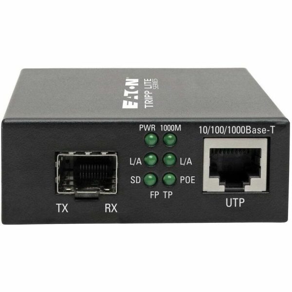 Eaton Tripp Lite Series Gigabit SFP Fiber to Ethernet Media Converter, POE+ - 10/100/1000 Mbps - Image 3