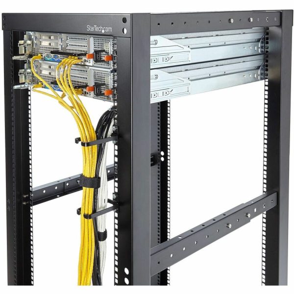 StarTech.com 5-Pack 1U Vertical Cable Management D-Ring Hooks, Server Rack Cable Management, Cable Manager, Network Rack Wire Organizers - Image 4
