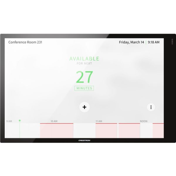Crestron 10.1 in. Room Scheduling Touch Screen, Black Smooth - Image 2
