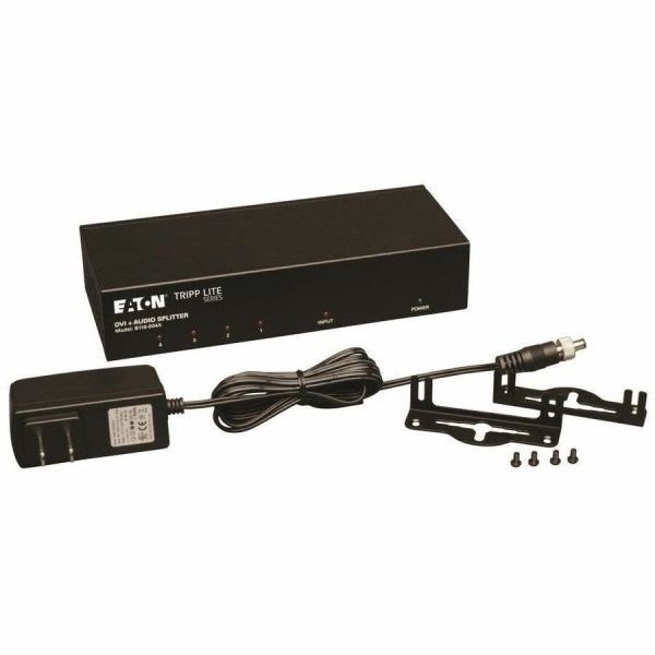 Eaton Tripp Lite Series 4-Port DVI Splitter with Audio and Signal Booster - Single-Link DVI-I, 1920 x 1200 (1080p) @ 60 Hz, TAA - Image 4