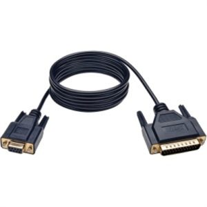 6' Null Modem DB9F to DB25M