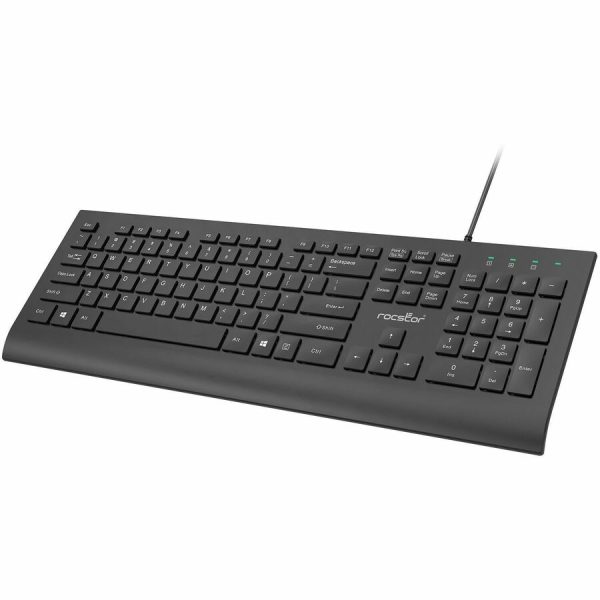 Rocstor Premium K10 USB Wired Keyboard - 104 Key Function - Image 2