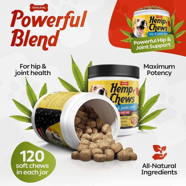 Hеmp Hiр and Jоint Supplement for Dogs   120 Hеmp Treats with Glucosamine Chondroitin MSM Turmeric   Dog Jоint Pаin Rеlief Chews Improve Mobility Flеxibility Strеngthen Bones Speed up Rеcovery - Image 5