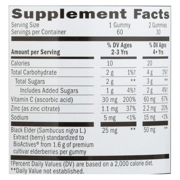 Nature's Way - Supp Sambucus Kids Gummys - 60 CT - Image 2