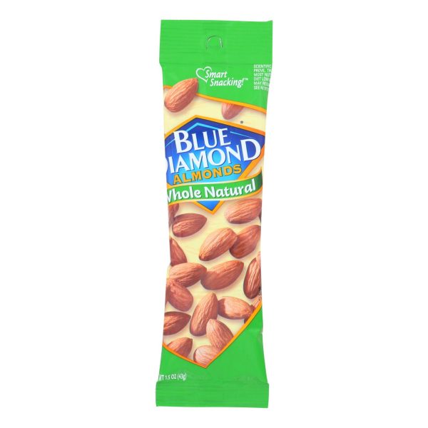Blue Diamond Natural Whole Almonds - Case of 12 - 1.5 OZ - Image 3