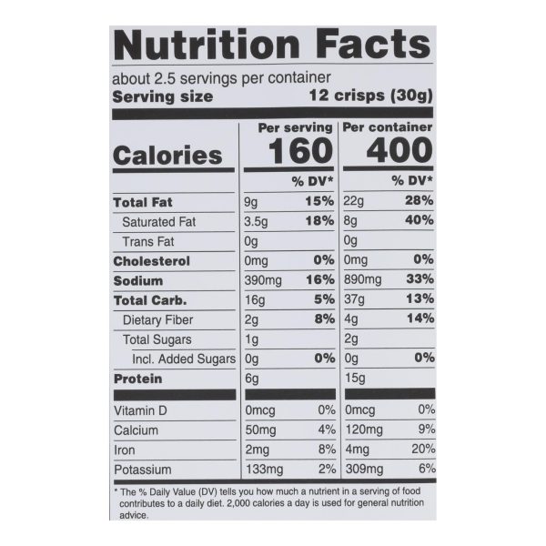 Hippie Snacks - Cauliflower Crisp Cheeze - Case of 8-2.5 OZ - Image 3