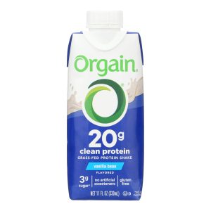 Orgain Organic Protein Shakes - Vanilla Bean - Case of 12 - 11 Fl oz.