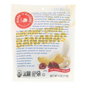 Made In Nature Bananas - Organic - Dried - Case of 6 - 4 oz