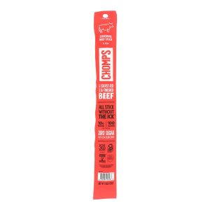 Chomps Beef Sticks - Original - Case of 24 - 1.15 oz