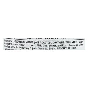 Aurora Natural Products - Organic Raw California Almonds - Case of 12 - 9.5 oz.