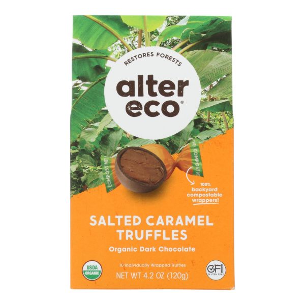 Alter Eco Americas Truffles - Salted Caramel - Case of 8 - 4.2 oz. - Image 3