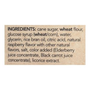 Rj's Licorice Soft Eating Licorice - Raspberry - Case of 8 - 7.05 oz