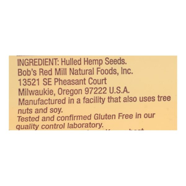 Bob's Red Mill - Seeds Hemp Hulled - Case of 5-8 OZ - Image 3