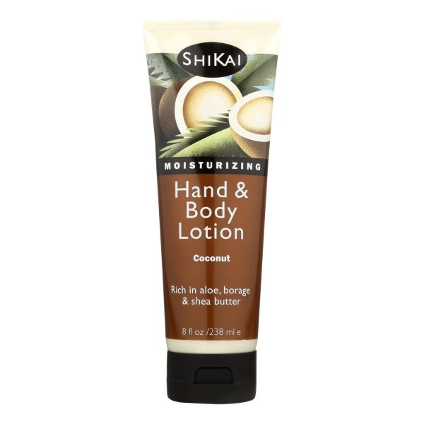 Shikai All Natural Hand And Body Lotion Coconut - 8 fl oz - Image 2