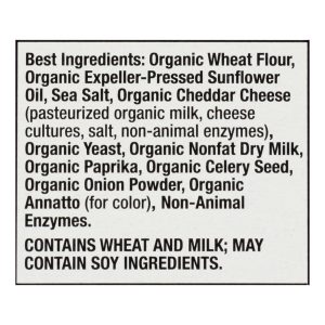 Annie's Homegrown - Cracker  Chedder Sqrs - Case of 12-7.5 oz.