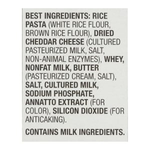 Annie's Homegrown Gluten Free Rice Pasta and Cheddar Mac and Cheese - Case of 12 - 6 oz.
