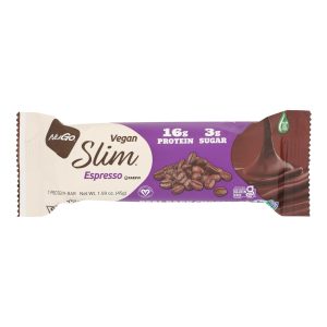 NuGo Nutrition Bar - Slim - Espresso - 1.59 oz Bars - Case of 12