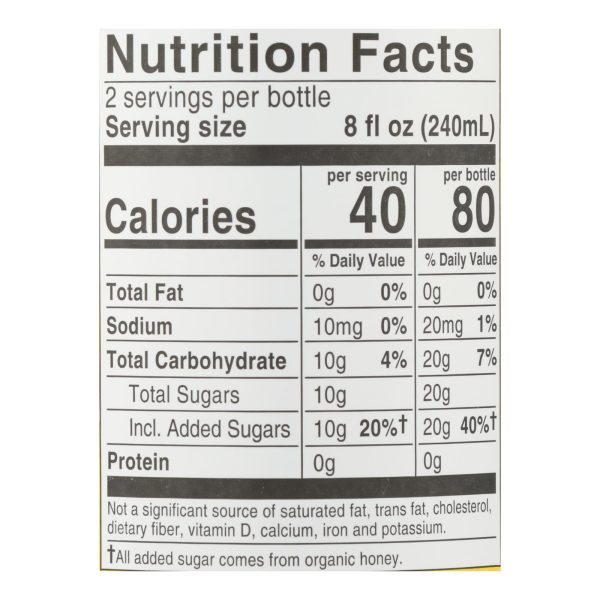 Bragg - Apple Cider Vinegar Honey Green Tea Refresh - Case of 12-16 FZ
