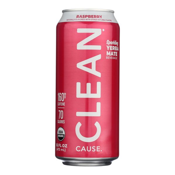Clean Cause - Yrba Mte Raspberry - Case of 12 - 16 FZ - Image 2