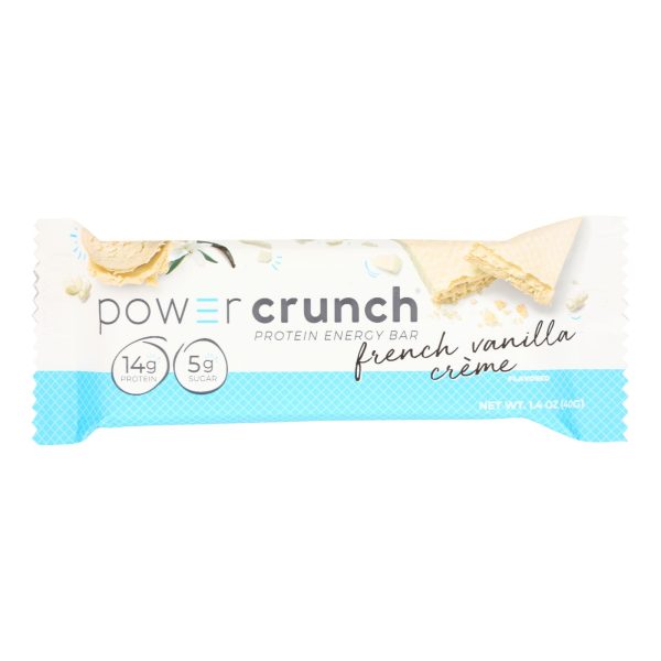 Power Crunch Bar - French Vanilla Cream - Case of 12 - 1.4 oz - Image 3