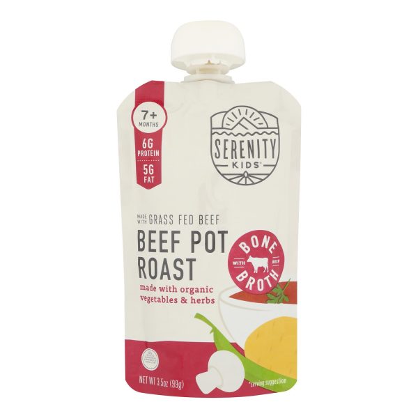 Serenity Kids - Peach Beef Pot Rst Bne Brth - Case of 6-3.5 OZ - Image 3