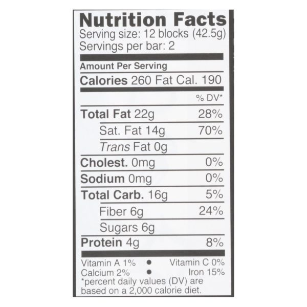 Divine - Bar Dark Chocolate 85% - Case of 12 - 3 OZ - Image 2