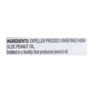 Spectrum Naturals Unrefined Peanut Oil - Case of 12 - 16 Fl oz.