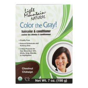 Light Mountain Hair Color - Color The Gray! Chestnut - Case of 1 - 7 oz.