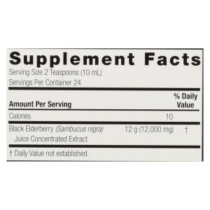 Nature's Answer - Sambucus nigra Black Elder Berry Extract - 8 fl oz