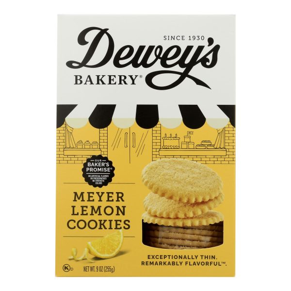 Deweys Bakery - Cookies Thins Meyer Lemon - Case of 6 - 9 OZ - Image 2