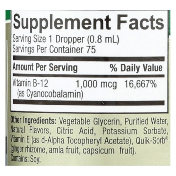 Nature's Answer - Liquid Vitamin B-12 - 2 fl oz - Image 2