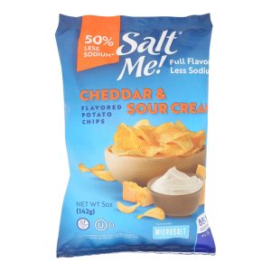 Saltme! - Potato Chips Ched Sr Cream - Case of 12-5 OZ