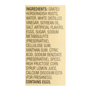 Reese Horseradish - Prepared - Case of 12 - 6.5 oz