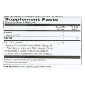 Health From The Sun Black Currant Oil Dietary Supplement - 1 Each - 60 SGEL