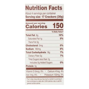 Simple Mills Sun Dried Tomato and Basil Almond Flour Crackers - Case of 6 - 4.25 oz.