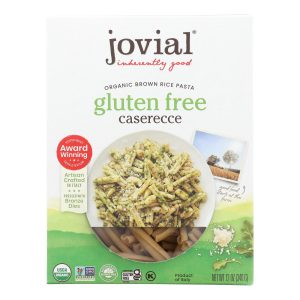 Jovial - Gluten Free Brown Rice Pasta - Caserecce - Case of 12 - 12 oz.