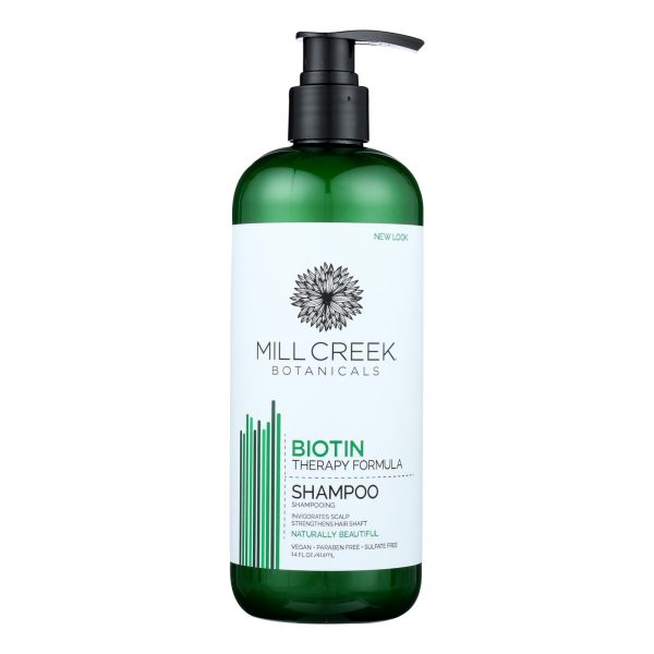 Mill Creek Botanicals Biotin Shampoo  - 1 Each - 14 FZ - Image 2