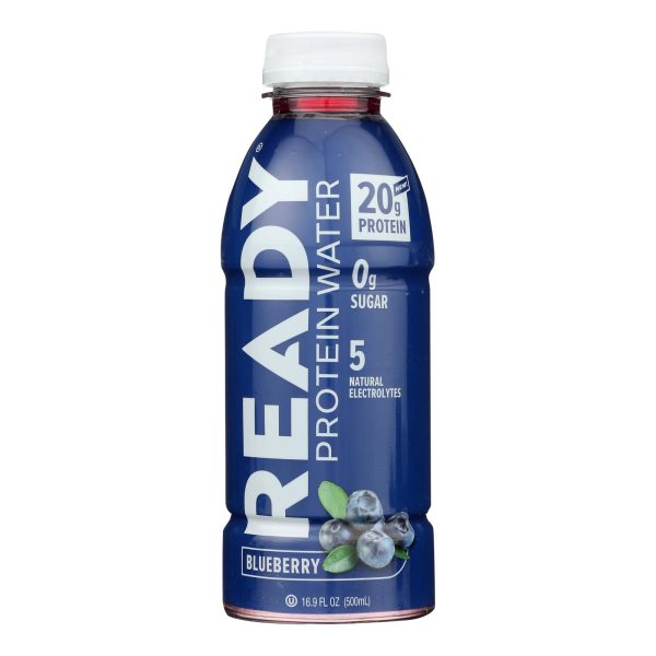 Ready - Water Protein Blueberry - Case of 12-16.9 FZ - Image 3
