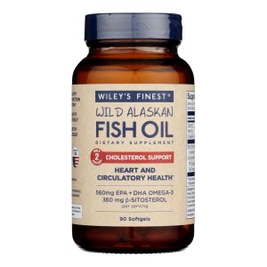 Wiley's Finest - Fish Oil Cholesterol Sup - 1 Each-90 SGEL