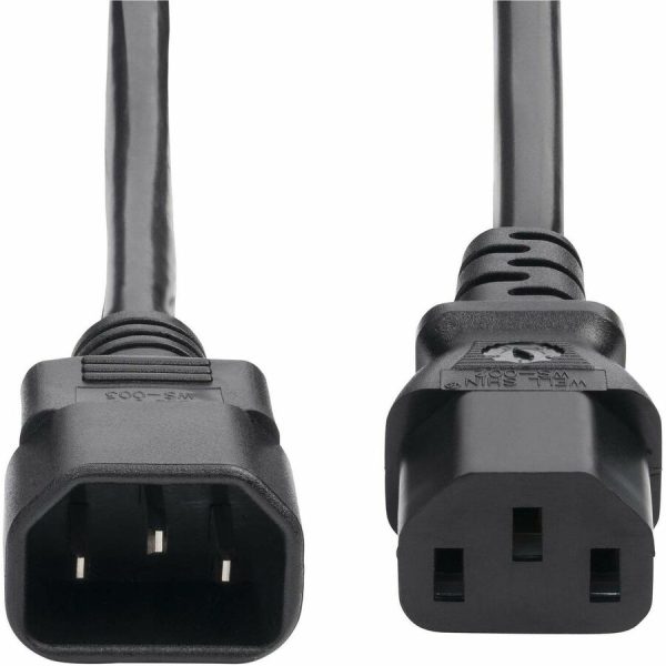 StarTech.com 1ft (0.3m) Power Extension Cord, IEC 60320 C14 to C13 PDU Power Cord, 10A 250V, 18AWG, UL Listed - Image 4